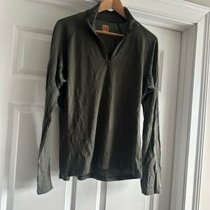 Icebreaker body fit 200 men’s quarter zip pullover merino wool XL